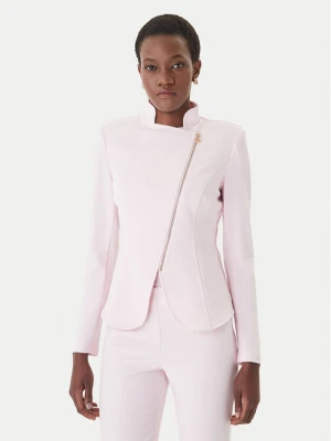 Rinascimento Marynarka CFC0127901003 Różowy Slim Fit