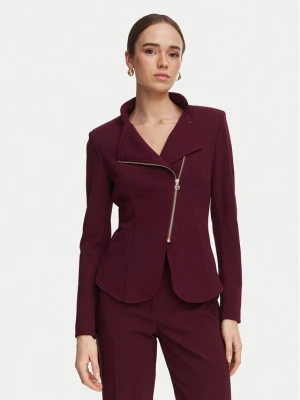 Rinascimento Marynarka CFC0130203003 Bordowy Slim Fit