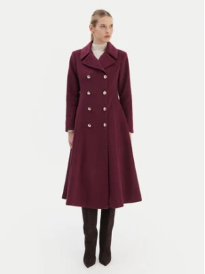 Rinascimento Płaszcz przejściowy CFC0126730003 Bordowy Regular Fit