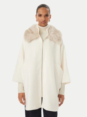 Rinascimento Płaszcz przejściowy CFC0130344003 Kremowy Oversize