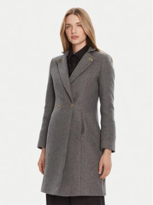 Rinascimento Płaszcz wełniany CFC0126218003 Szary Regular Fit