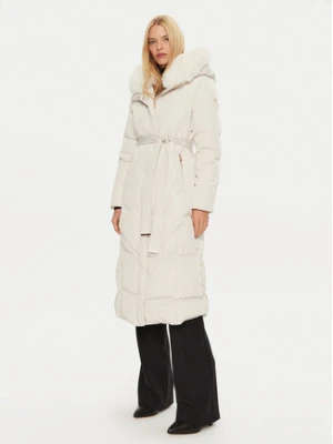 Rinascimento Płaszcz zimowy CFC0118607003 Écru Regular Fit