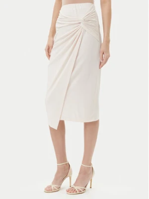 Rinascimento Spódnica midi CFC0123489003 Beżowy Regular Fit