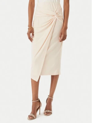 Rinascimento Spódnica midi CFC0123489003 Beżowy Regular Fit