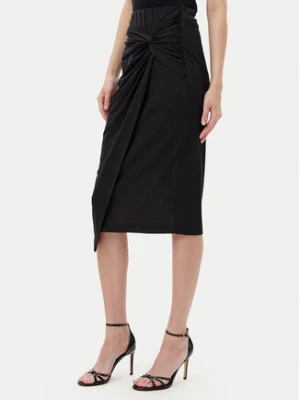 Rinascimento Spódnica midi CFC0123489003 Czarny Regular Fit