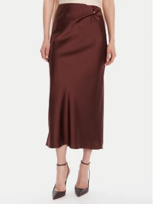 Rinascimento Spódnica midi CFC0125416003 Brązowy Regular Fit