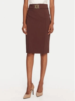 Rinascimento Spódnica ołówkowa CFC0126212003 Brązowy Slim Fit