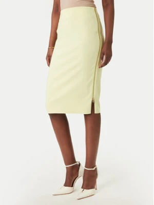 Rinascimento Spódnica ołówkowa CFC0127985003 Żółty Slim Fit