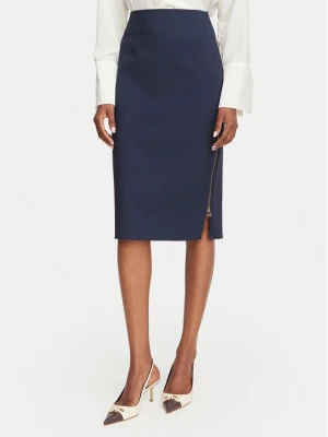 Rinascimento Spódnica ołówkowa CFC0128651003 Granatowy Slim Fit
