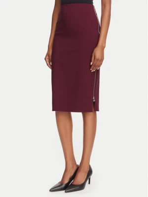 Rinascimento Spódnica ołówkowa CFC0130146003 Bordowy Slim Fit