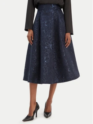 Rinascimento Spódnica trapezowa CFC0126542003 Granatowy Regular Fit