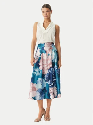 Rinascimento Spódnica trapezowa CFC0128630003 Niebieski Regular Fit