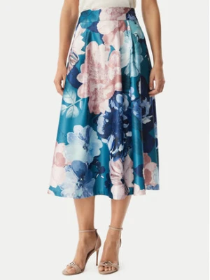 Rinascimento Spódnica trapezowa CFC0128630003 Niebieski Regular Fit