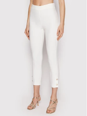 Rinascimento Spodnie materiałowe CFC0108705003 Biały Slim Fit