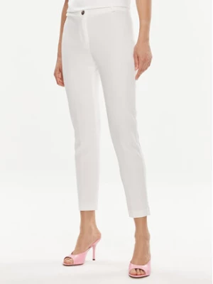 Rinascimento Spodnie materiałowe CFC0118248003 Biały Regular Fit