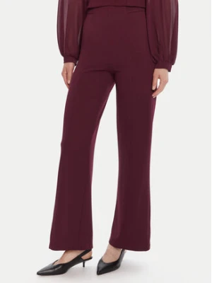 Rinascimento Spodnie materiałowe CFC0125304003 Bordowy Regular Fit