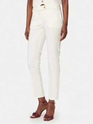 Rinascimento Spodnie materiałowe CFC0128638003 Biały Slim Fit