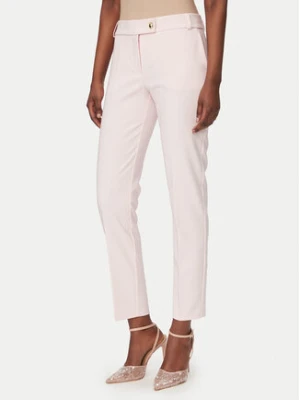 Rinascimento Spodnie materiałowe CFC0128638003 Różowy Slim Fit