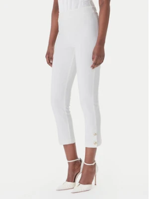 Rinascimento Spodnie materiałowe CFC0128641003 Biały Slim Fit