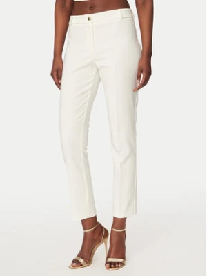 Rinascimento Spodnie materiałowe CFC0128650003 Biały Regular Fit