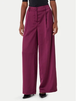 Rinascimento Spodnie palazzo CFC0124993003 Bordowy Wide Leg