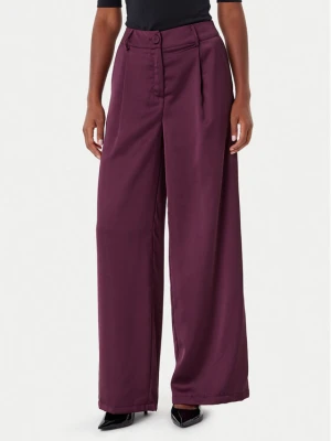 Rinascimento Spodnie palazzo CFC0124993003 Bordowy Wide Leg