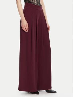 Rinascimento Spodnie palazzo CFC0125495003 Bordowy Wide Leg