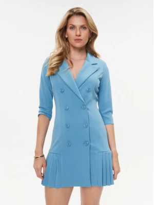 Rinascimento Sukienka codzienna CFC0115559003 Błękitny Regular Fit