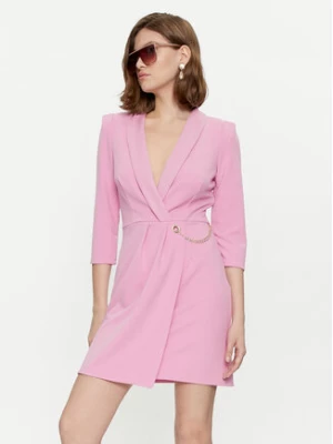 Rinascimento Sukienka koktajlowa CFC0019381002 Różowy Regular Fit