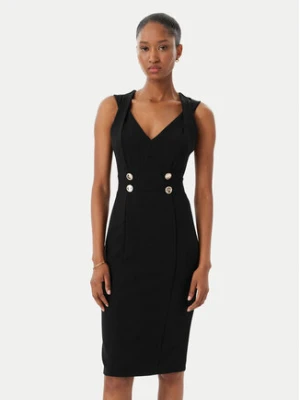 Rinascimento Sukienka koktajlowa CFC0019924002 Czarny Regular Fit