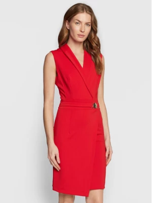 Rinascimento Sukienka koktajlowa CFC0110642003 Czerwony Regular Fit