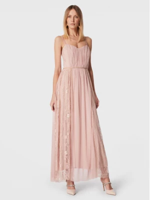 Rinascimento Sukienka koktajlowa CFC0111408003 Różowy Regular Fit