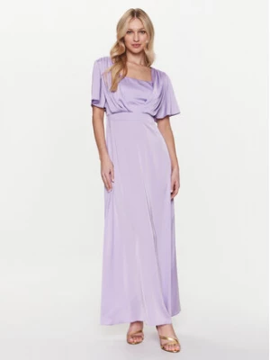 Rinascimento Sukienka koktajlowa CFC0112815003 Fioletowy Regular Fit