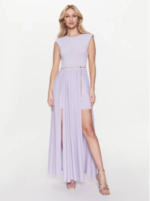 Rinascimento Sukienka koktajlowa CFC0112920003 Fioletowy Regular Fit