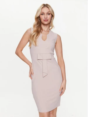 Rinascimento Sukienka koktajlowa CFC0113119003 Różowy Slim Fit