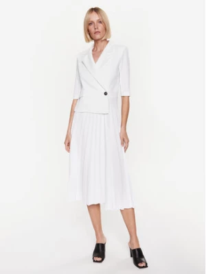 Rinascimento Sukienka koktajlowa CFC0113127003 Biały Regular Fit