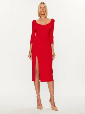 Rinascimento Sukienka koktajlowa CFC0114860003 Czerwony Slim Fit