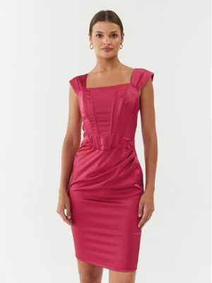 Rinascimento Sukienka koktajlowa CFC0115251003 Różowy Slim Fit