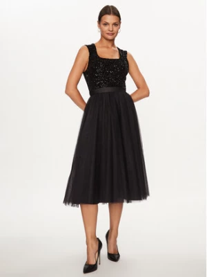 Rinascimento Sukienka koktajlowa CFC0115310003 Czarny Regular Fit