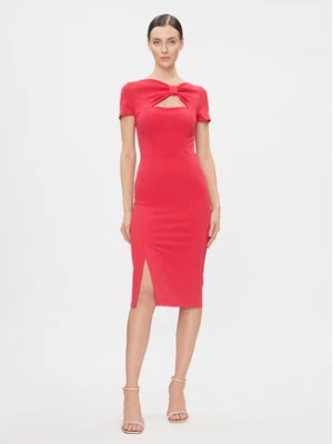 Rinascimento Sukienka koktajlowa CFC0115348003 Różowy Slim Fit