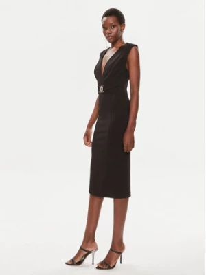 Rinascimento Sukienka koktajlowa CFC0118264003 Czarny Slim Fit