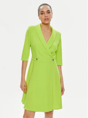 Rinascimento Sukienka koktajlowa CFC0118280003 Zielony Regular Fit