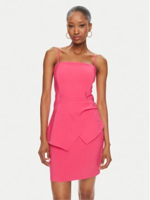 Rinascimento Sukienka koktajlowa CFC0119098003 Różowy Slim Fit