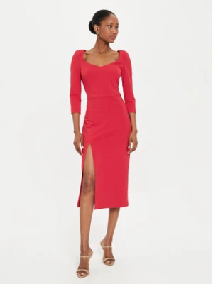 Rinascimento Sukienka koktajlowa CFC0121015003 Czerwony Regular Fit