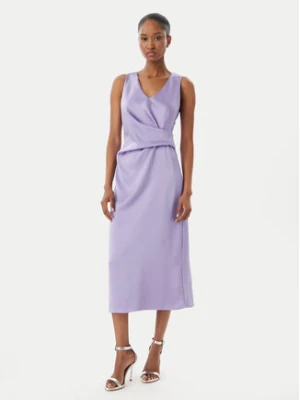 Rinascimento Sukienka koktajlowa CFC0122928003 Fioletowy Regular Fit