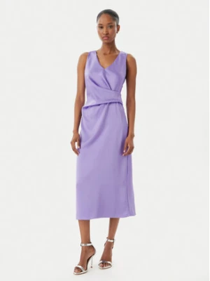 Rinascimento Sukienka koktajlowa CFC0122928003 Fioletowy Regular Fit