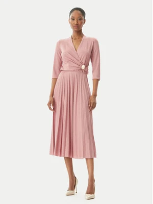 Rinascimento Sukienka koktajlowa CFC0122980003 Różowy Regular Fit