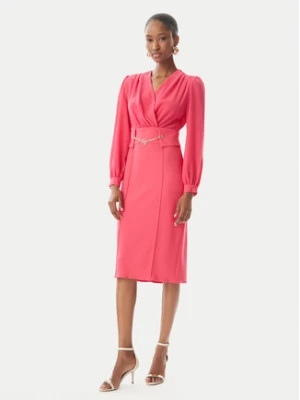 Rinascimento Sukienka koktajlowa CFC0123289003 Różowy Regular Fit
