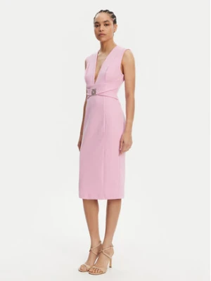 Rinascimento Sukienka koktajlowa CFC0123769003 Różowy Regular Fit