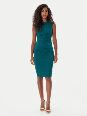 Rinascimento Sukienka koktajlowa CFC0125332003 Zielony Slim Fit